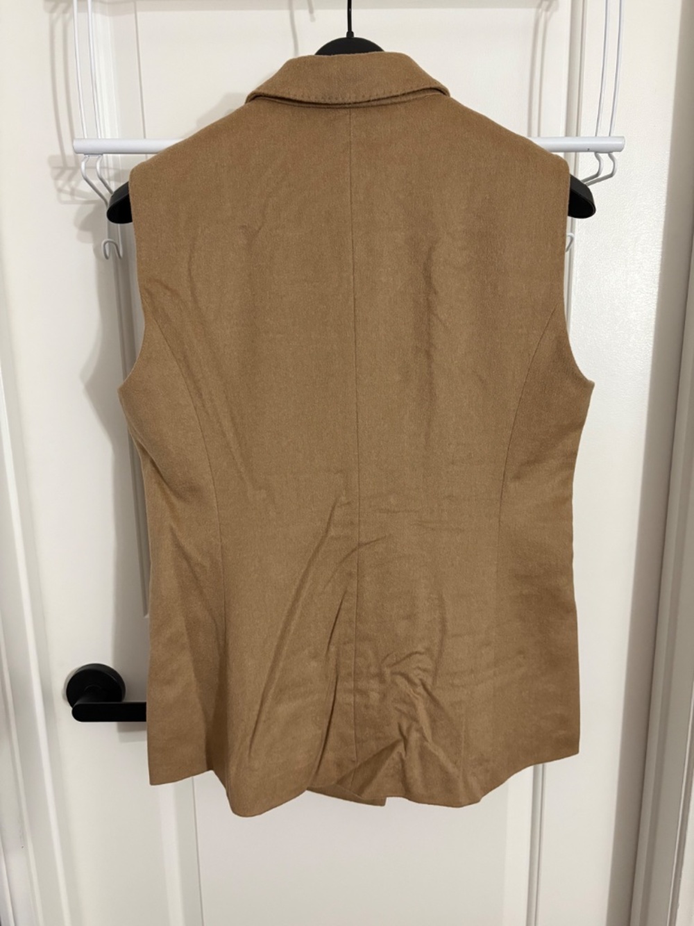 Max Mara Brown Tan Camel Hair Double Breasted Vest Women’s US 12 Made in Italy - Picture 4 of 5